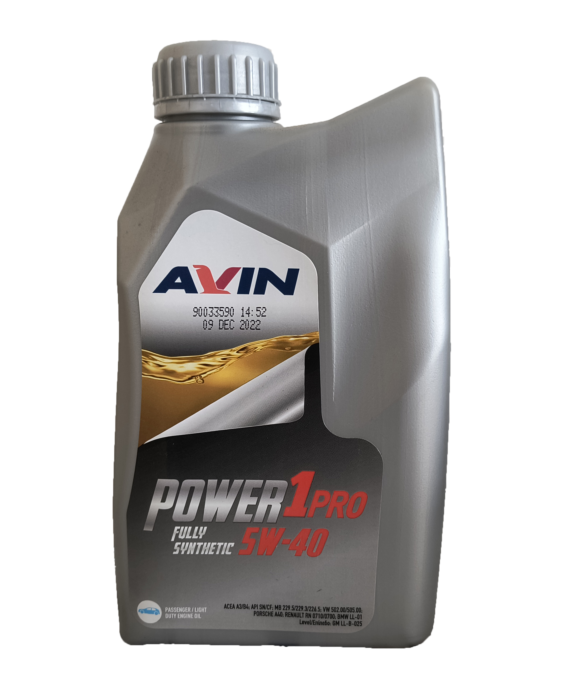 AVIN POWER 1 PRO 5W40 1LT